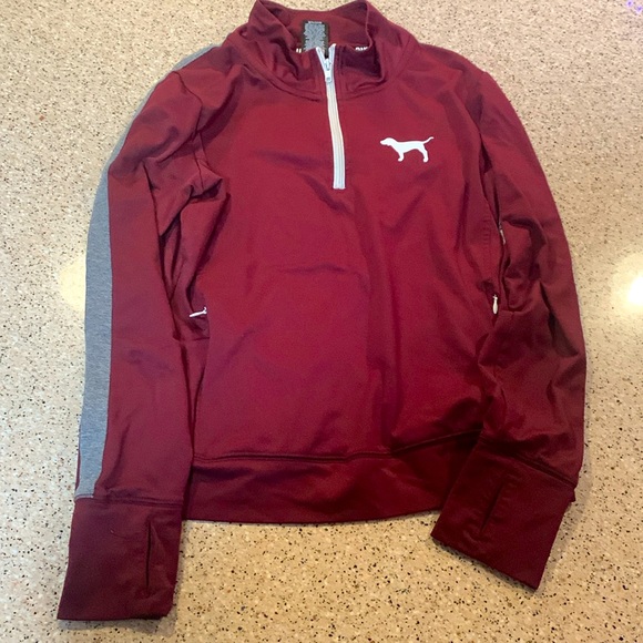 PINK Victoria's Secret Other - PINK Victoria’s Secret - 1/4 Zip - Maroon, Grey, White, Black - Size Medium